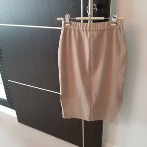 Aritzia Wilfred Free Faux Suede Pencil Skirt